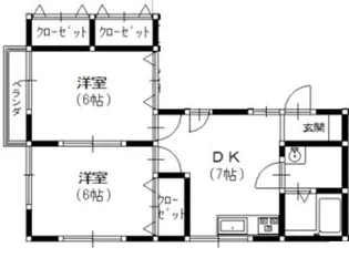 T・MコーポラスA【1階】の間取り