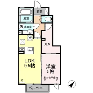 ゼームリング【1階】の間取り