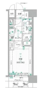 エスリード江戸堀【4階】の間取り