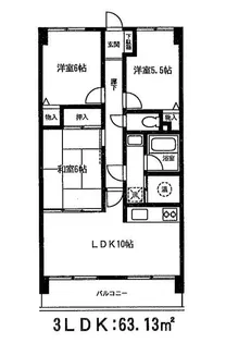 アルス台原【3階】の間取り
