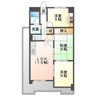 ロイヤルメゾンII【4階】の間取り