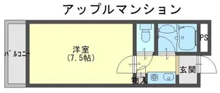 アップルマンション【2階】の間取り