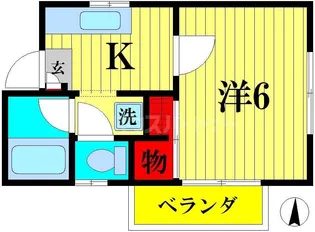 メゾンサカイA【2階】の間取り