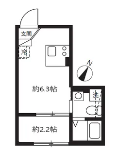 アピチェ田園調布【1階】の間取り