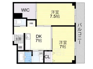 ロイヤルハイツ三喜【4階】の間取り