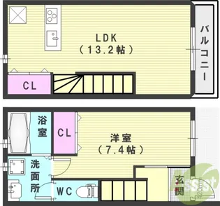 Mercure Court【1階】の間取り