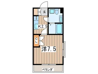 レジデンスヤマト【2階】の間取り