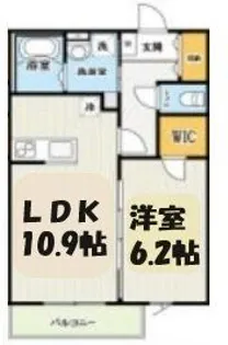 ベルソーデシャトンズ【1階】の間取り