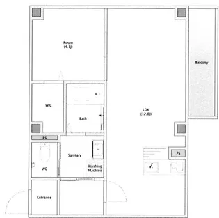 レジデンスコート城東野江【2階】の間取り