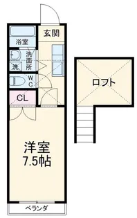 クレセントハウス【1階】の間取り