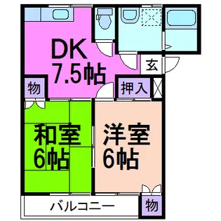 アレストカネコ【2階】の間取り