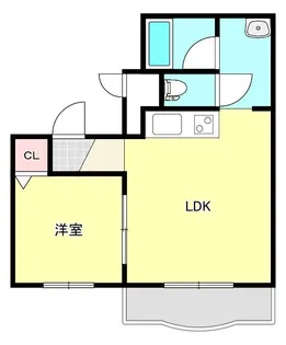 プレーリークレストA棟【2階】の間取り