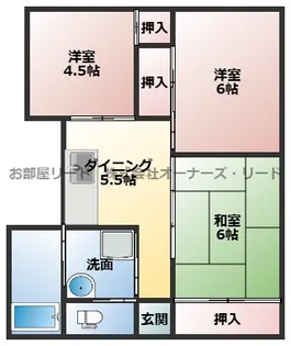 川島第二ビル【6階】の間取り