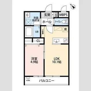 リーブルファイン見沼深作【1階】の間取り