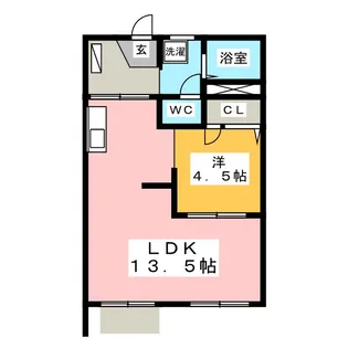 タウニィマキ B【1階】の間取り