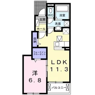 ストークワコー ピュア【1階】の間取り