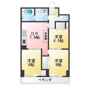 藤和大口コープII【2階】の間取り