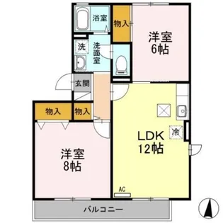 ガーデン岳樹【1階】の間取り