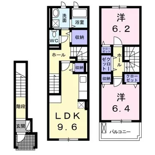 エピナールII【2階】の間取り