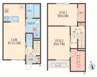 BLOOM COURT【2階】の間取り