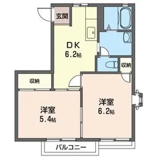 マンドエル杉【2階】の間取り