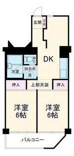 サンコーポ勝田台C棟【4階】の間取り