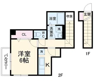 Kーハイム溝の口【2階】の間取り