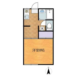 第二稲荷山ハイツ【2階】の間取り
