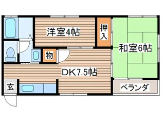 メゾン藤田【1階】の間取り