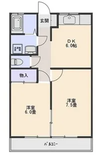 ユーズハウスI【1階】の間取り