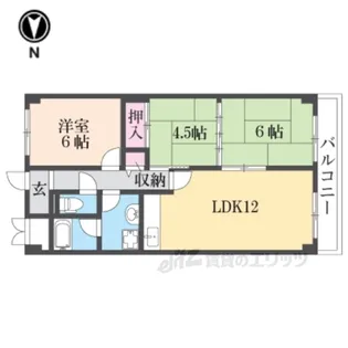 メゾン田井新町【3階】の間取り