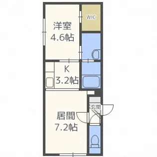 グランメールCREA【3階】の間取り