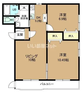パティオ森田【3階】の間取り