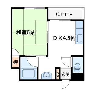第二唐松ハイツリー【3階】の間取り