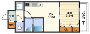 サムティ福島Rufle【9階】の間取り