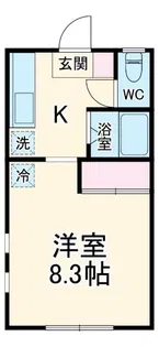 ハイム帰帆【2階】の間取り