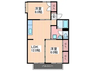 フォワイエ月見台【1階】の間取り