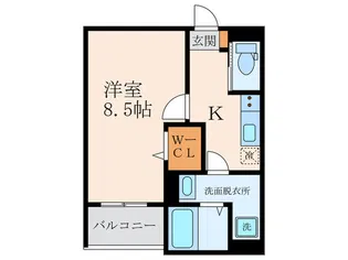 eva北花田【1階】の間取り