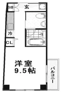 ラ・ファミリア山坂【4階】の間取り