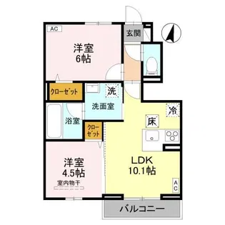Plumeria【1階】の間取り