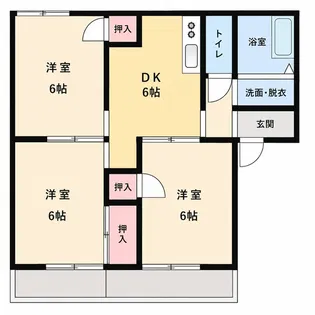 クレールシャルマン【2階】の間取り