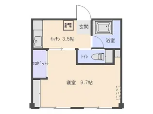 ユニバースビル【3階】の間取り