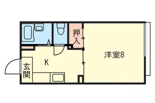ヴァイスハイム【1階】の間取り