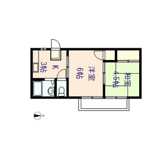 サンシティー青江【2階】の間取り
