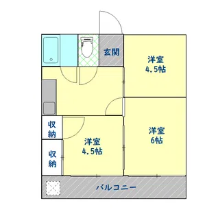 ホワイトリリー【1階】の間取り