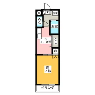 メゾン大橋II【1階】の間取り