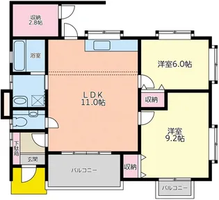 SKハイツ【1階】の間取り