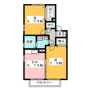モアエクセレンス A【2階】の間取り
