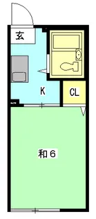 サンシティクシマ【2階】の間取り