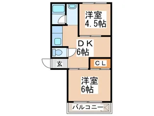 喜美マンション【3階】の間取り